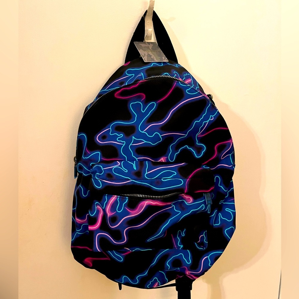 Valentino Garavani all over neon Camouflage backpack.  Nwt - sold out online.